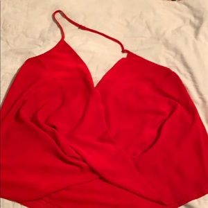 Red Halter top